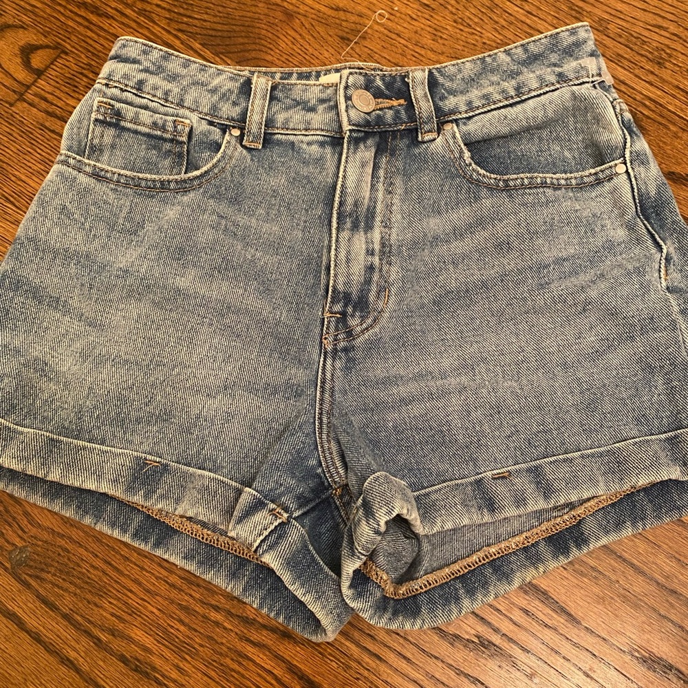pacsun denim mom shorts